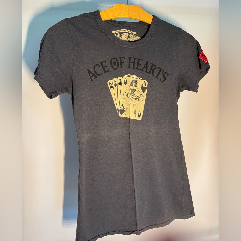 VINTAGE - Ace of Hearts Johnson Motors Tee from Lucky Brand
